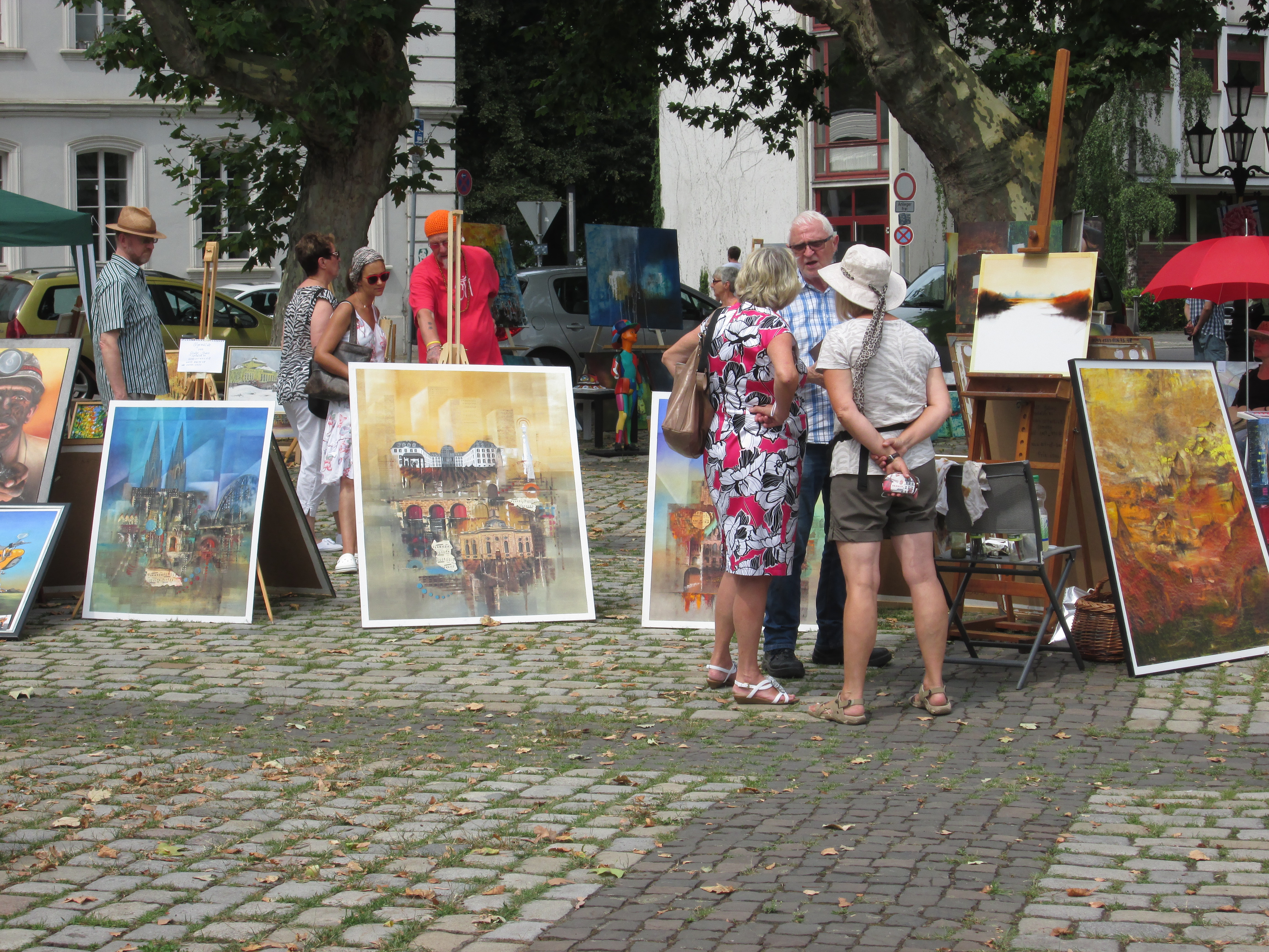 Montmartre-Malertreff auf dem Saarbrücker Ludwigsplatz